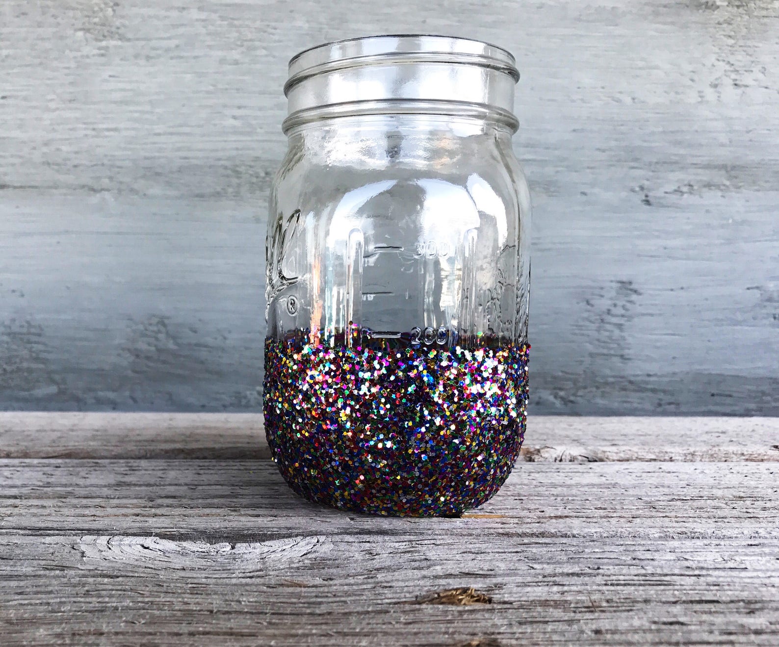 Glitter Mason Jar Glitter Dipped Jar Bachelorette Party New Etsy