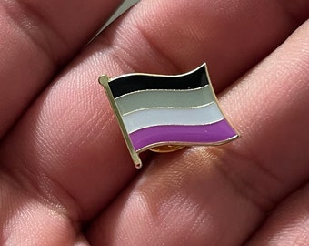 Asexual Pride Flag Lapel Pin