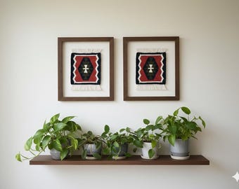Serbia kilim Pirot rug Sandzak Cilim Woven coaster House Warming gift Bosnia Table rug  Boho coaster  Aztec table rug Drink coaster