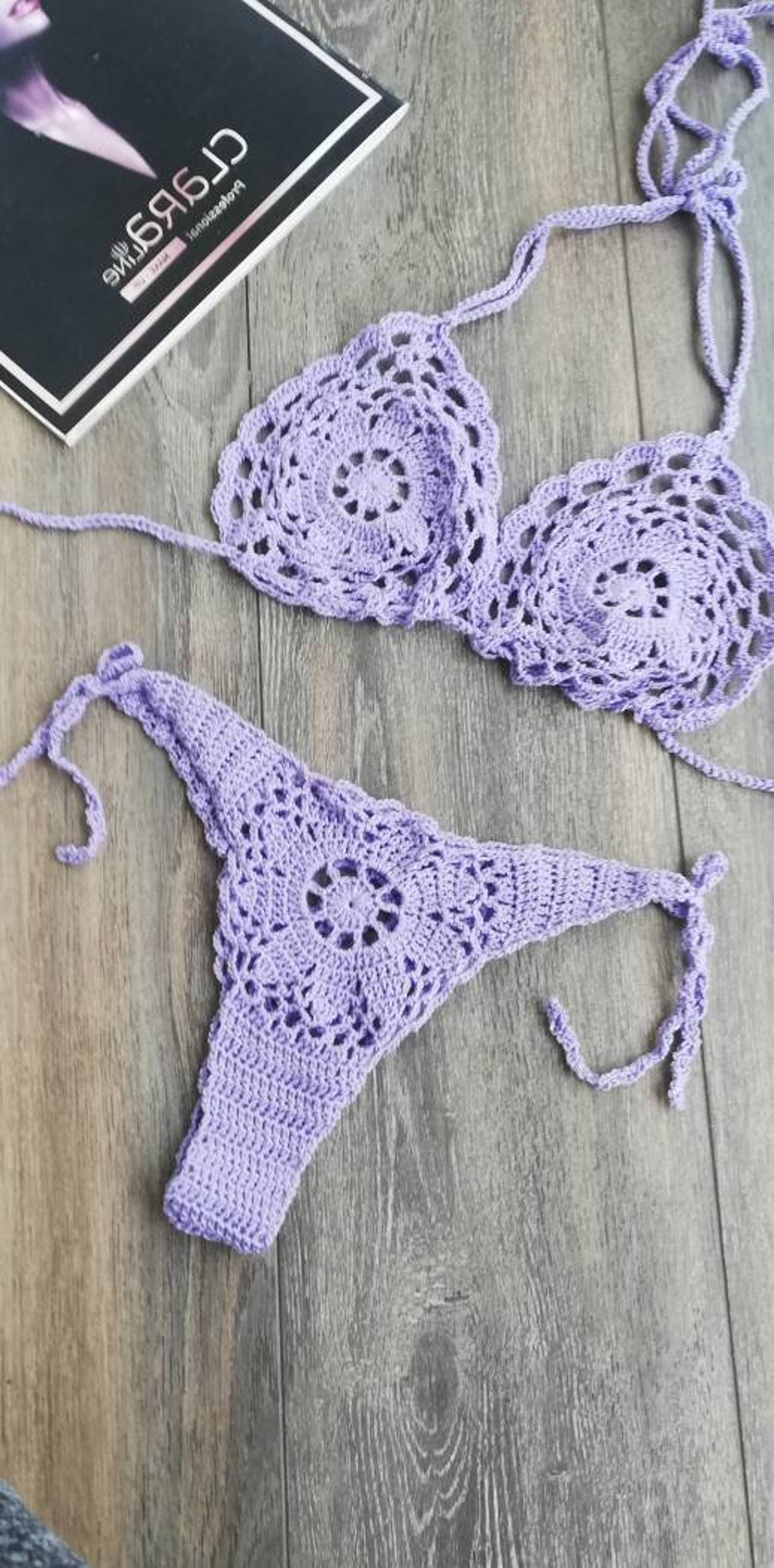 Nudist Bikini Gift for Wife Sexy Bikini Crochet Bikini See | Etsy
