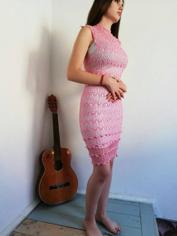 Women Crochet Dress Crochet Cover up 
