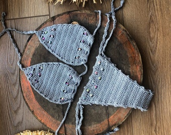 Häkel Bikini Set Gehäkelt Bikini Set Gehäkelt Badeanzug Damen Brasilianischen Bikini Häkeln Bademode Schnörkel Bikini See Trough