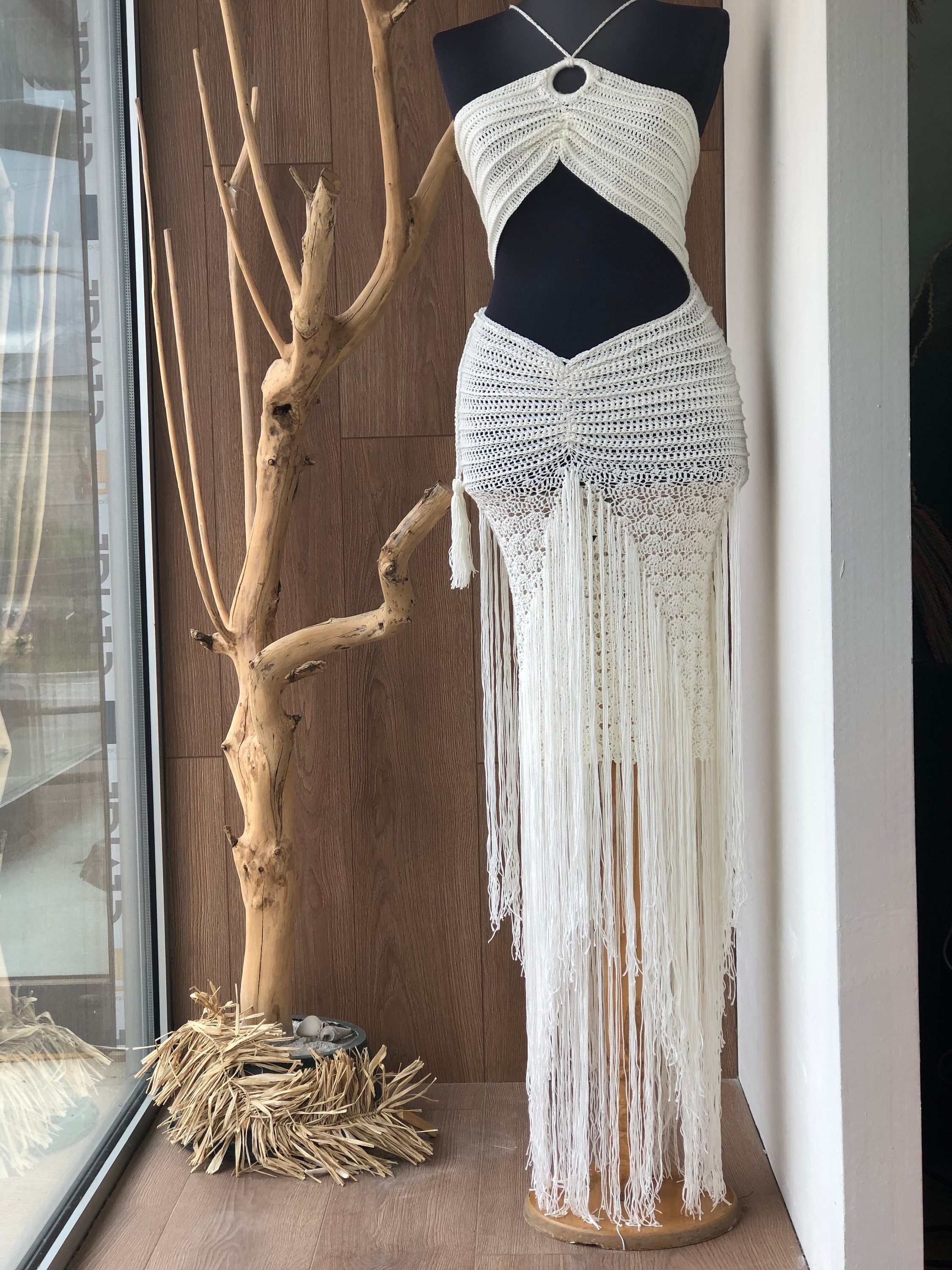 beach crochet wedding dress Arabelle Crochet Wedding Dress