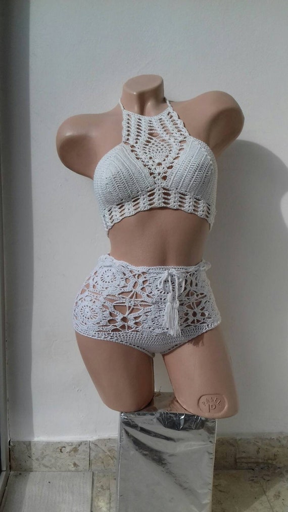 bride high waisted bikini