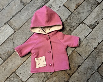 Veste de poupée à capuche