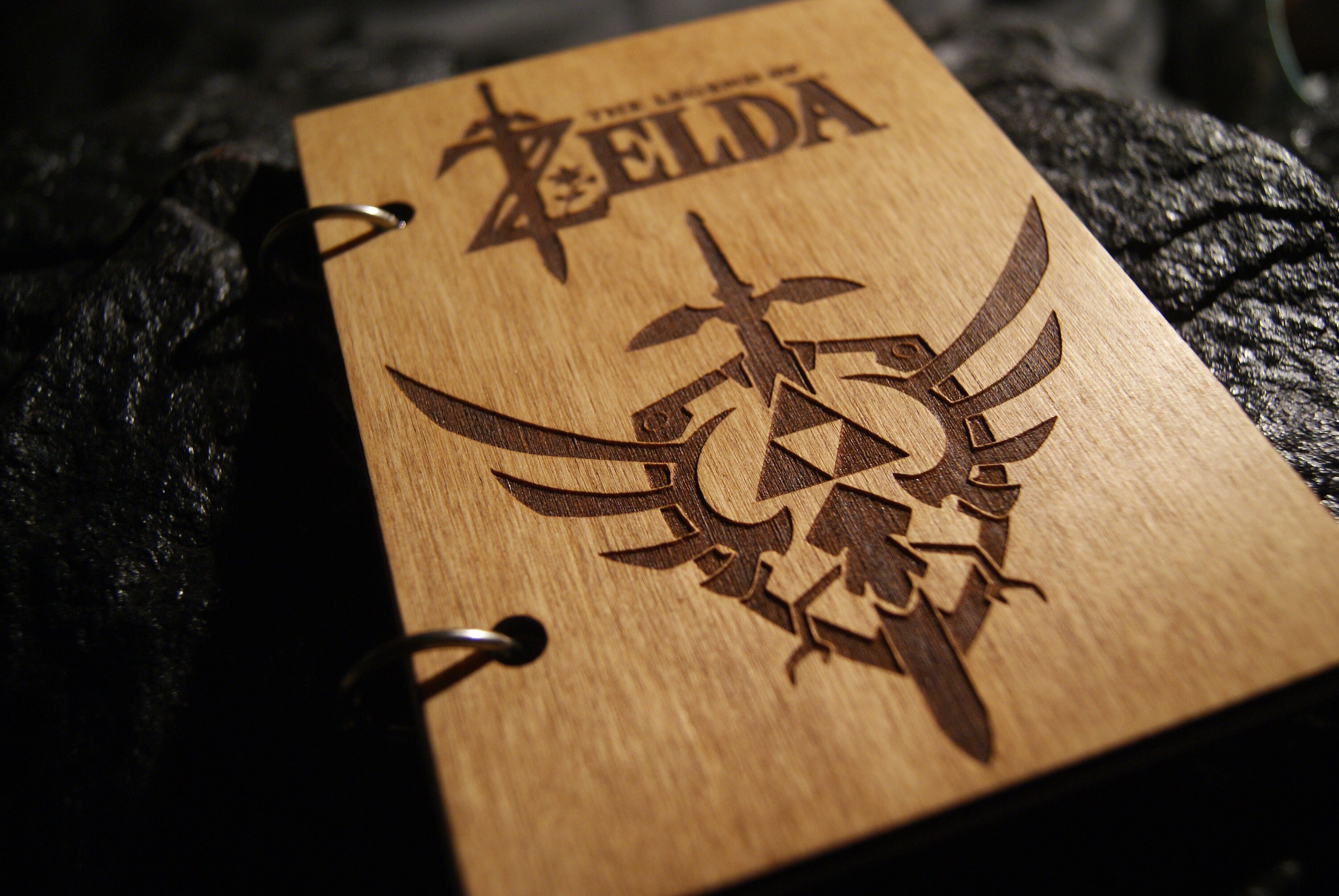 Legend of Zelda wooden notebook / Zelda notebook / sketchbook Etsy