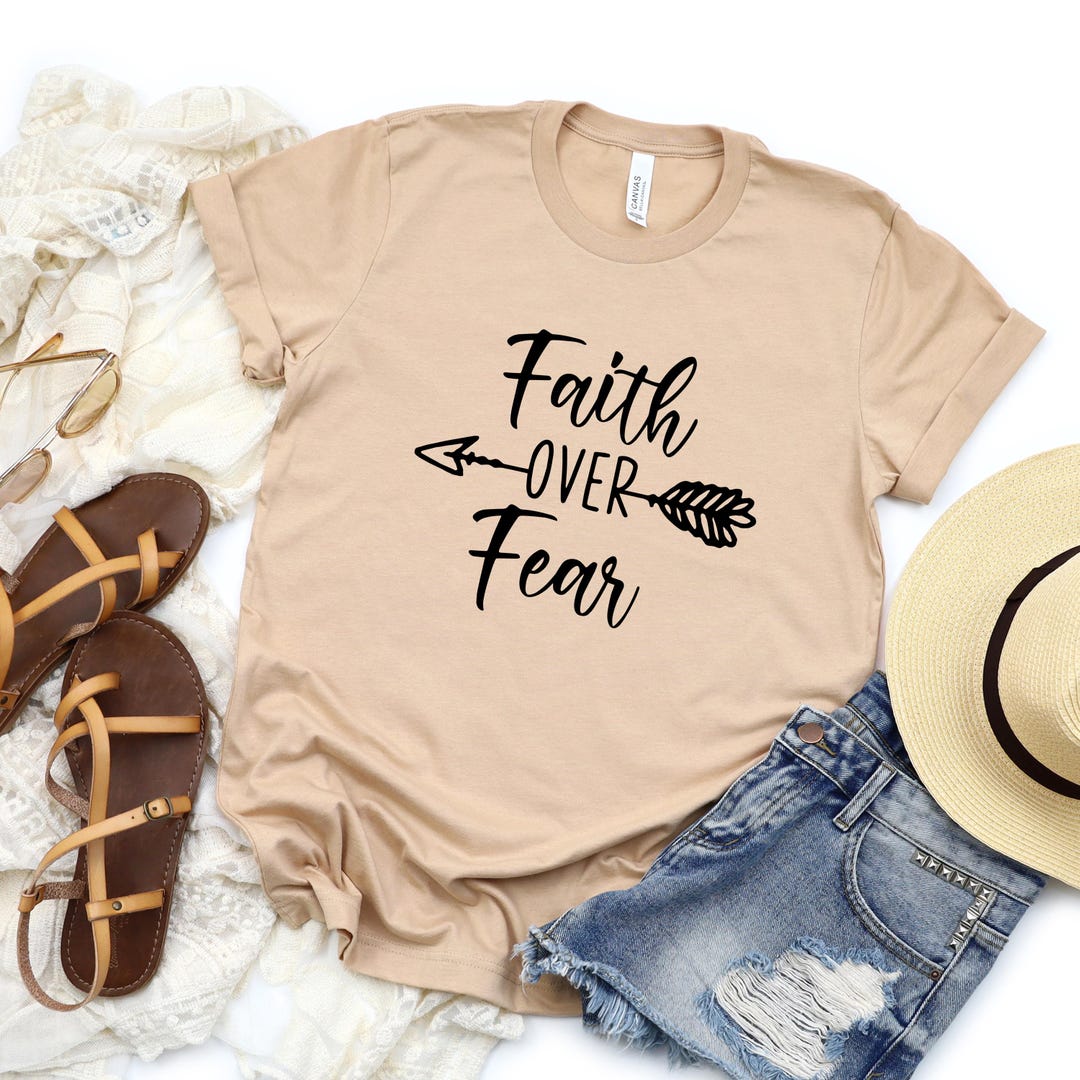 Faith Over Fear Christian Shirt - Etsy