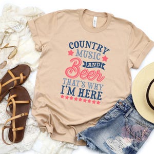 Country Music & Beer T-Shirt: Summer Concert Tee