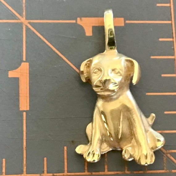 Puppy Dog Charm 14 Karat Yellow Gold - image 7