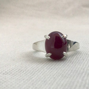 Ruby Ring Sterling Silver