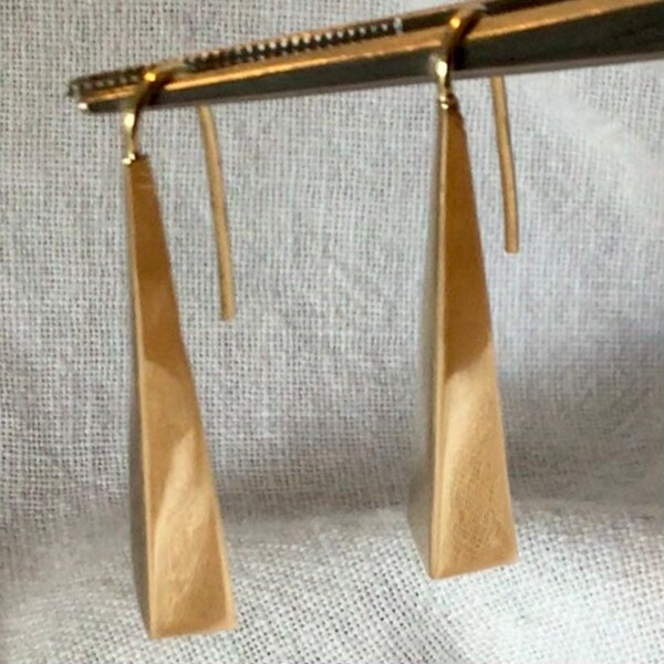 Solid Gold Earrings Etsy