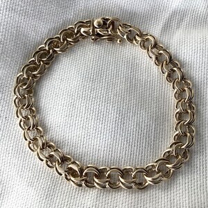 Double link cheap charm bracelet