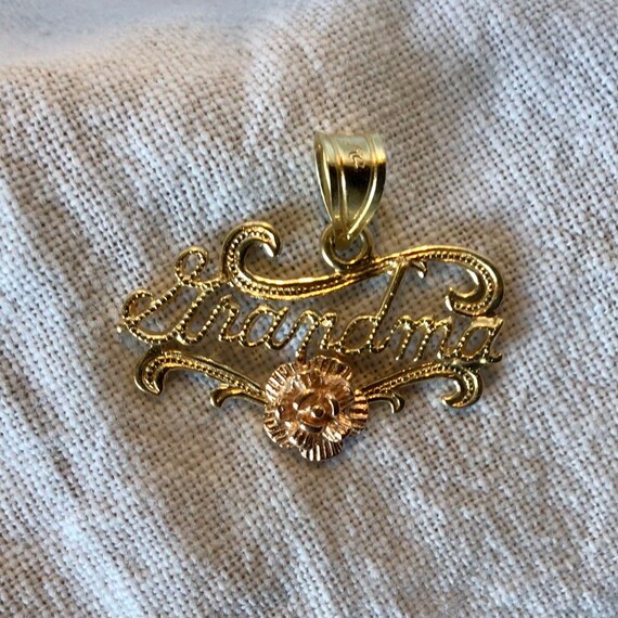 Grandma Charm 14 Karat Rose and Yellow Gold - image 3