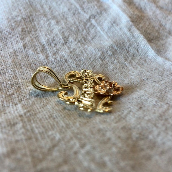 Grandma Charm 14 Karat Rose and Yellow Gold - image 6