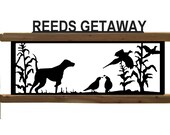 Personalized Quail and Pheasant Hunting Lawn Sign