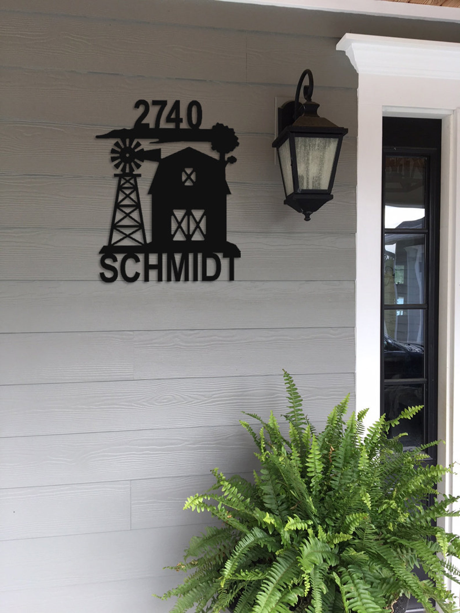 Personalized Farm Address Name Panel Etsy