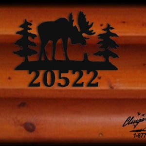 Moose Address Sign