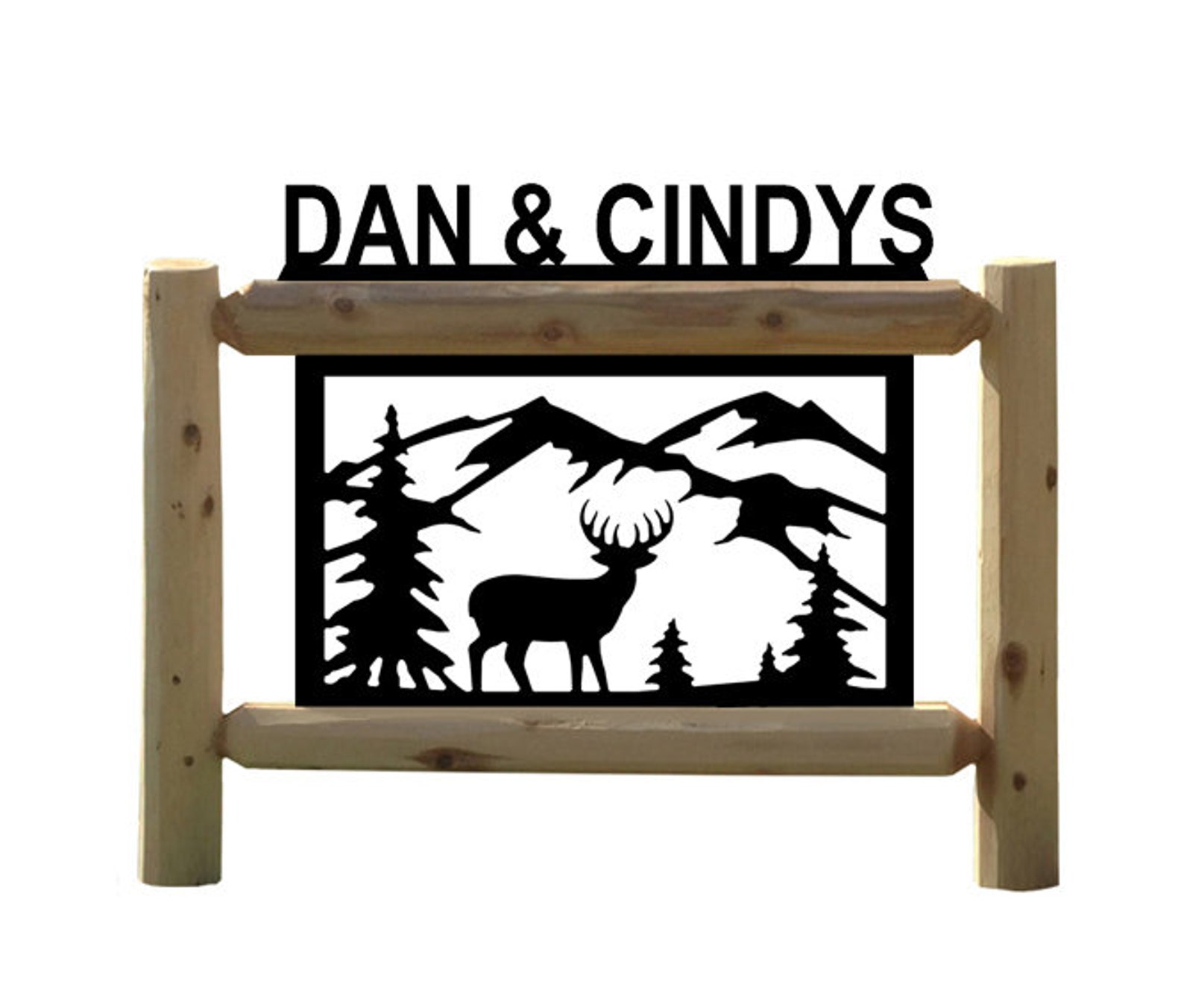 Deer Personalized Outdoor Sign Etsy