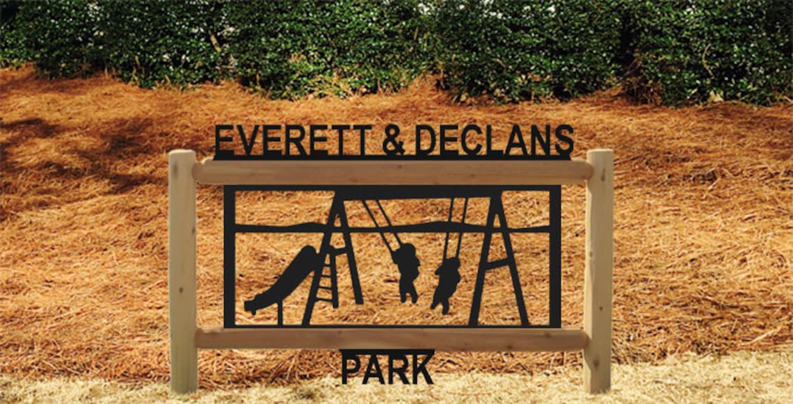 Playground Equipment Childrens Signs Etsy