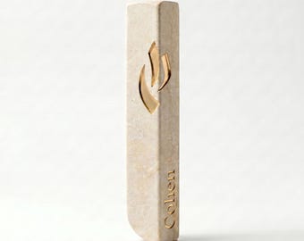 Custodia per Mezuzah personalizzata con nome di famiglia, decorazione moderna per porta ebraica