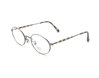 Engraved Antique Silver Finish Oval Frames By SAKI 532 Made In Japan