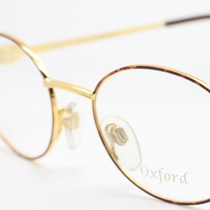 Only One! Stylish Oxford SP 13 Gold and Tortoiseshell Oval glasses