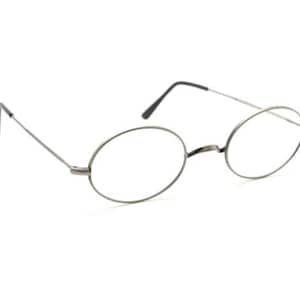 Beuren Antique Silver Oval 1720 &#39;Warwick Bridge&#39; Spectacles Lens Sizes 40mm-48mm Straight arms Or Curlsides B75/A