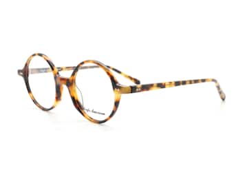 Anglo American 400 Classic Round Tortoiseshell Coloured Acetate Glasses In A Stunning Japanese Havana Finish B28
