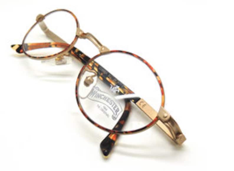 Italian /'Copper/' Oval Glasses with Turtle Colour Rims By Winchester Magic Line
