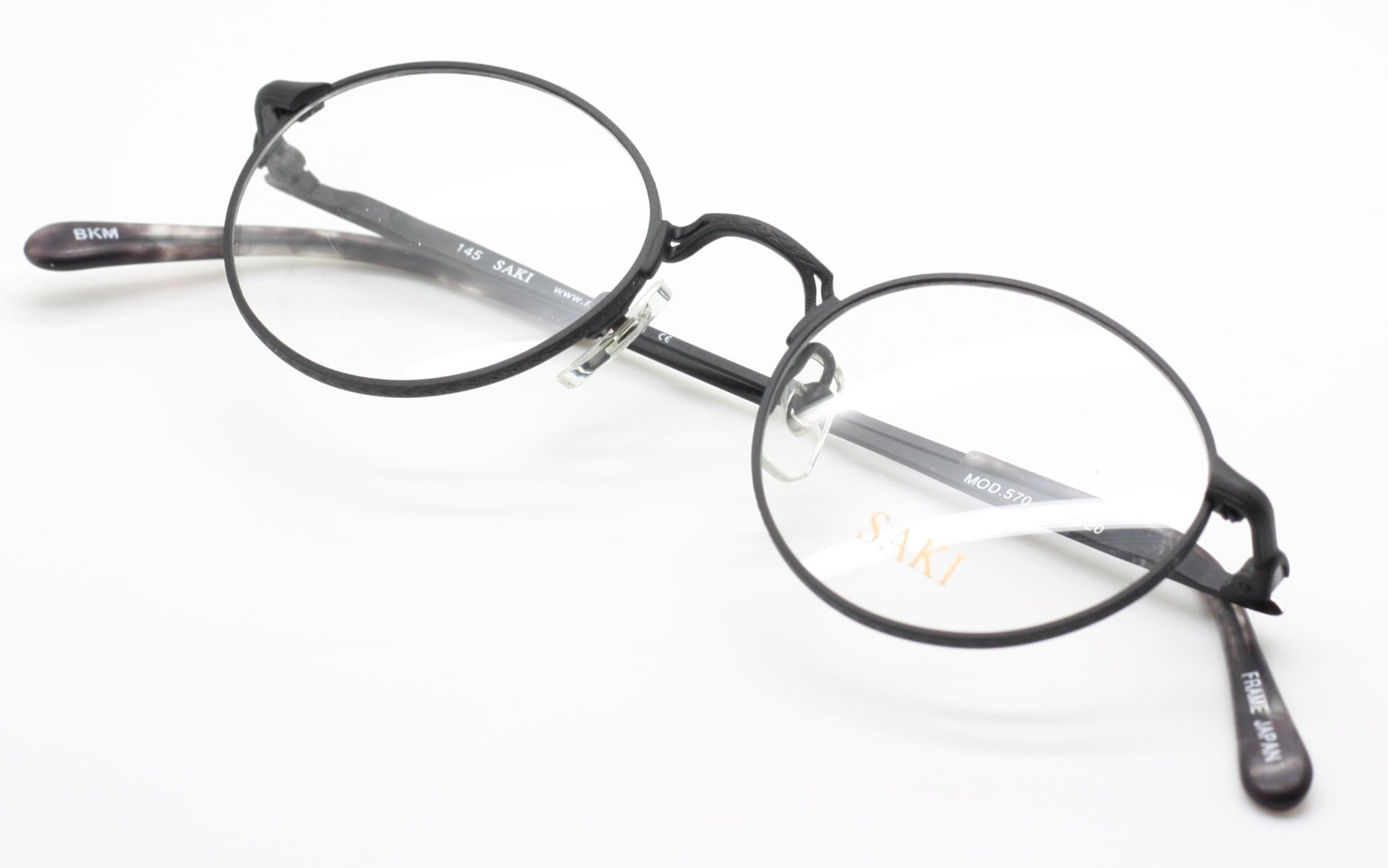 Stereotype Malignant Get acquainted Engraved Matt Black Oval Frames by SAKI 570 Made in Japan - Etsy