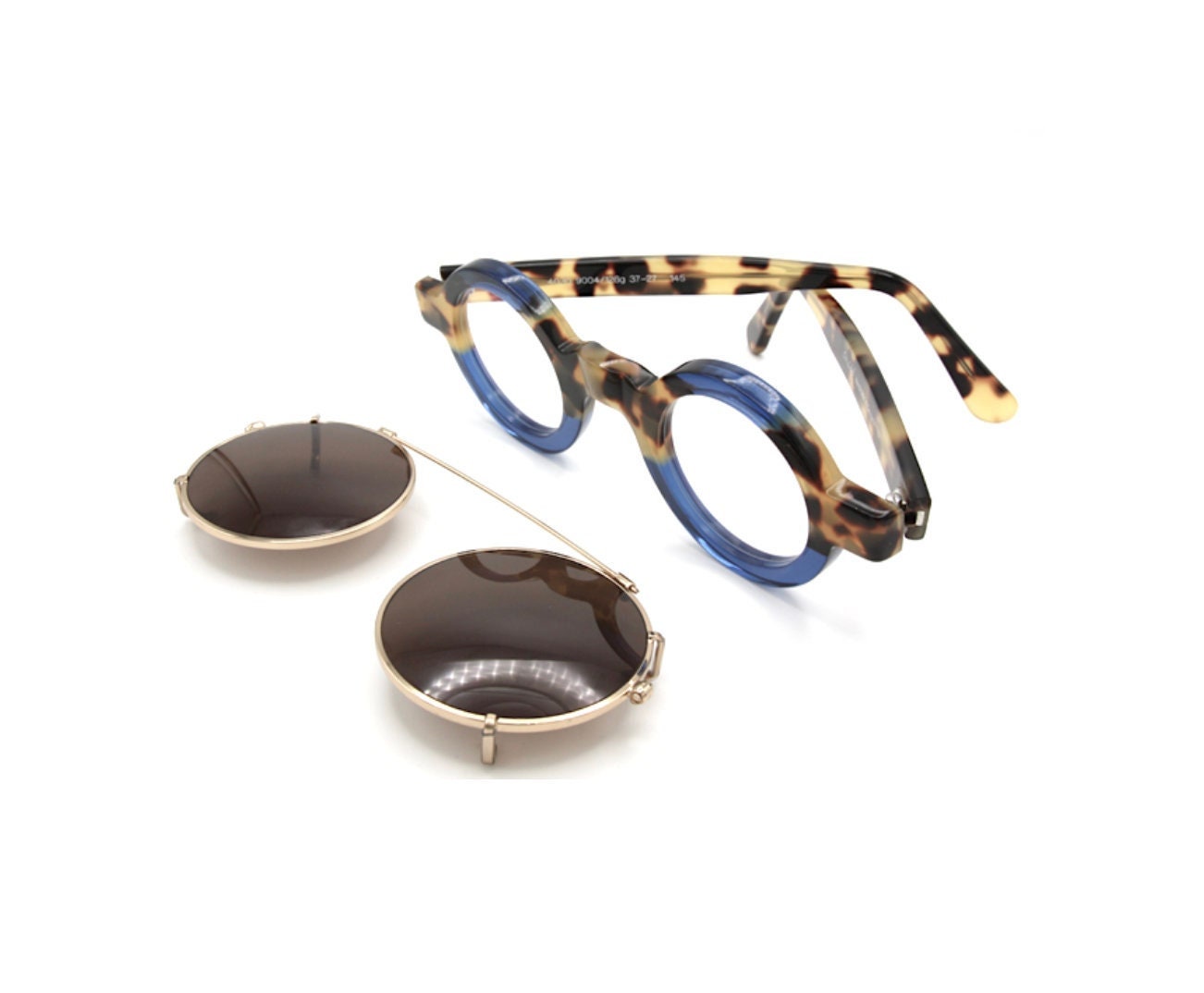 Round Tortoiseshell & Blue Fashion Sunglasses - Women Accessories Amazon.com: SDINM Trendy Blue Aviator Sunglasses for Women  main image 2