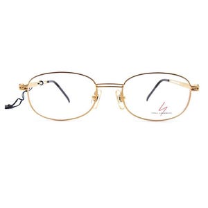 Yohji Yamamoto Eyewear Made In Japan Model 6104 Vintage Luxury Gold Plated Designer Glasses -NEW & Unworn