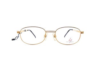 Yohji Yamamoto Eyewear Made In Japan Model 6104 Vintage Luxury Gold Plated Designer Glasses -NEW & Unworn