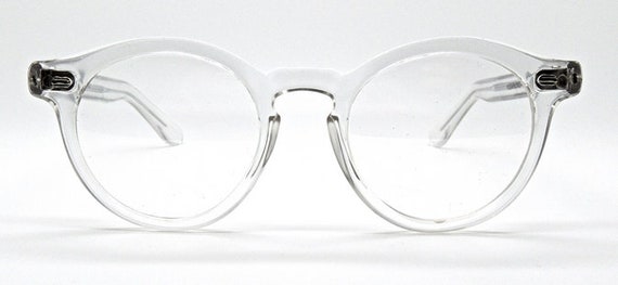 Clear Round Vintage Acrylic Prescription Glasses … - image 5