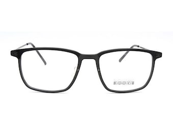 Trivex & Titanium Brille Made In Italy von Les Pieces Einzigartige in einem Schwarzen Finish