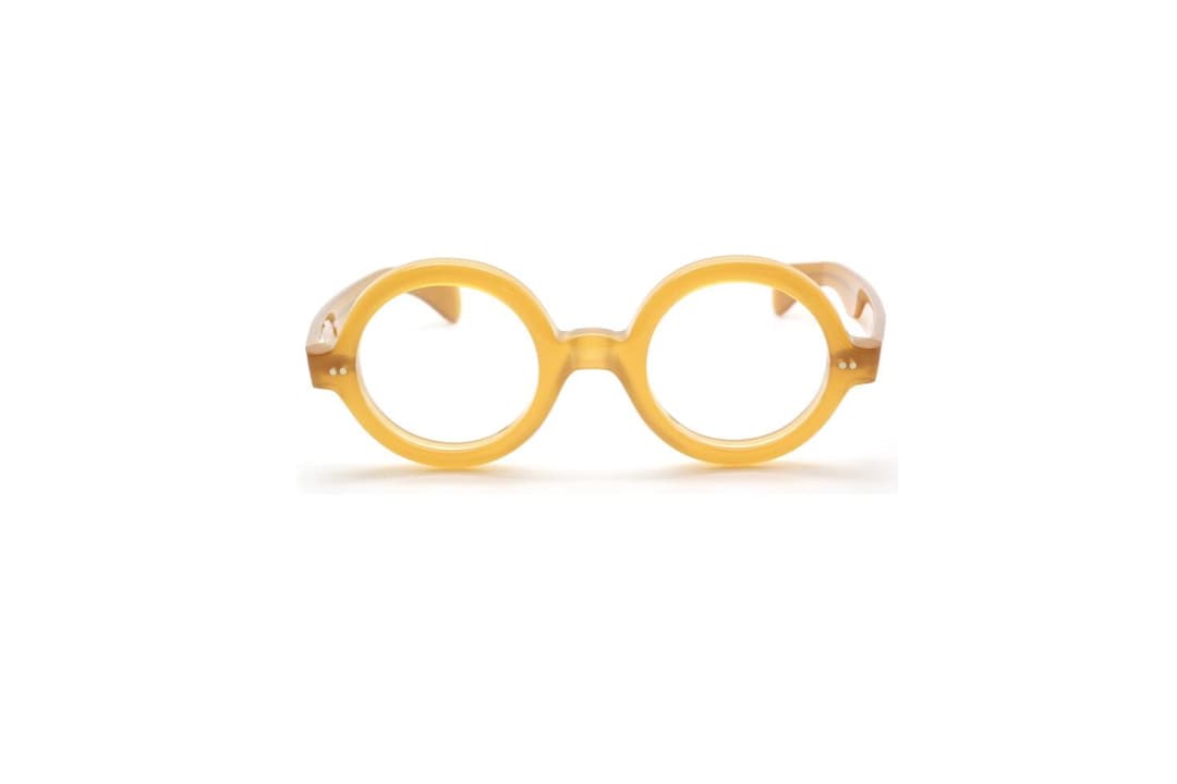 Occhiali da vista in acetato con montatura spessa, modello 