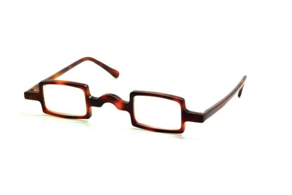 Beautiful Very Small Vintage Square Style Prescription Glasses by