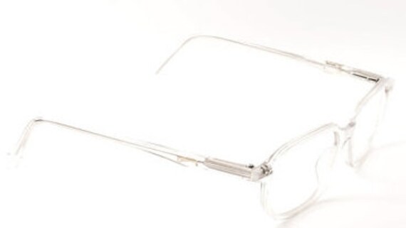 Classic Rectangular Clear Acrylic Designer Glasse… - image 4