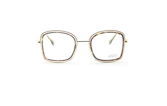 Glasses With The WOW Factor! Archivio Moderno 7009 Large Eye Square Style Glasses In Gold, Tortoiseshell & GLITTER! 52mm Eye Size B406
