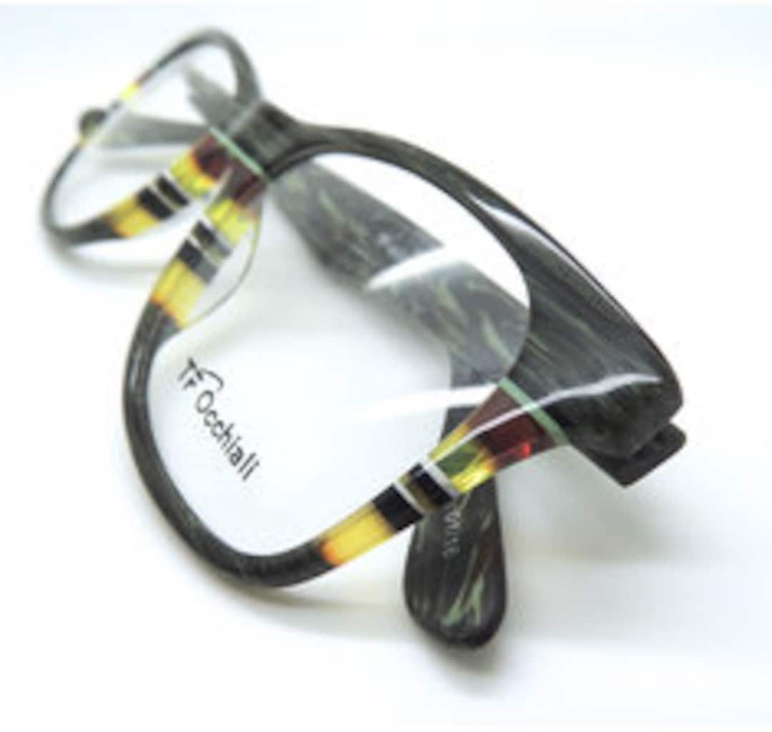 Classic TF Occhiali Italian Acrylic Eyewear 1235 in Grey and Multi - Main Image