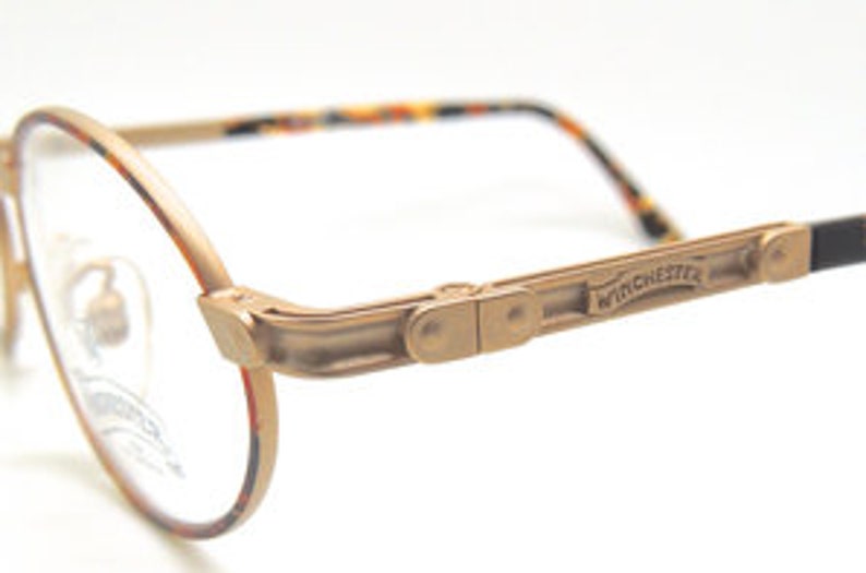 Italian /'Copper/' Oval Glasses with Turtle Colour Rims By Winchester Magic Line