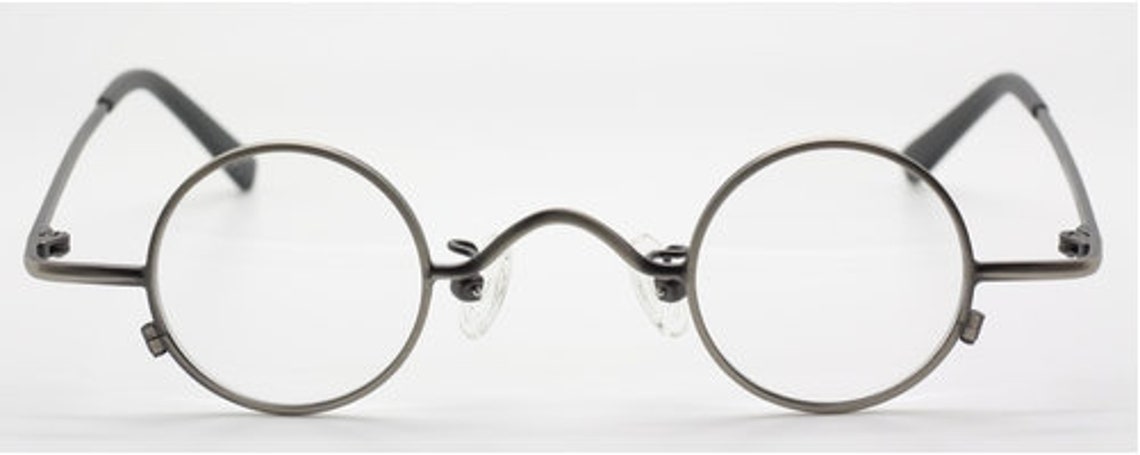 Antique Silver Small Style Round Spectacles by Beuren 32mm - the ...