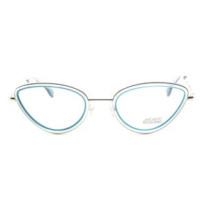 STUNNING Turquoise Archivio Moderno Cat Eye Style Glasses Model 7013 52mm Eye Size B402 image 1