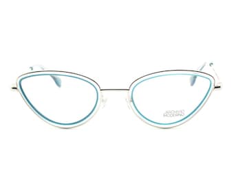 STUNNING Turquoise Archivio Moderno Cat Eye Style Glasses Model 7013 52mm Eye Size B402