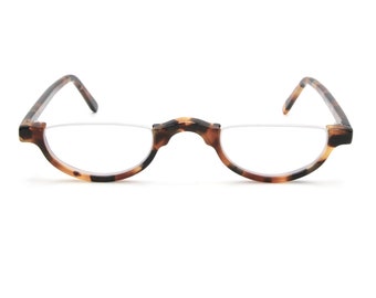 Schnuchel Hand Made Eyewear 313 Half Moon Spectacles In a Tortoiseshell Effect Acetate 44mm Eye Size B810