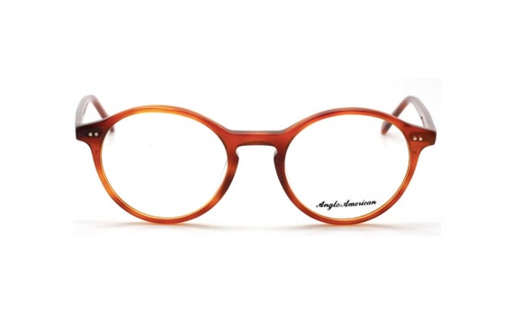Anglo American 406 Eyewear Demi Blonde Vintage Style Classic Panto Glasses Frames Lightweight Acrylic AA 406 DB B34 Etsy