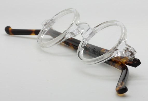 Small round clear glasses deals