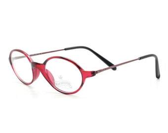 Beautiful Red Glasses By Winchester SWEET Vintage Acrylic Small Oval Eyewear 44mm