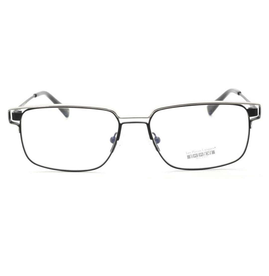 Rectangular Spectacles With Steel Trim Marc by Les Pieces Uniques Black ...