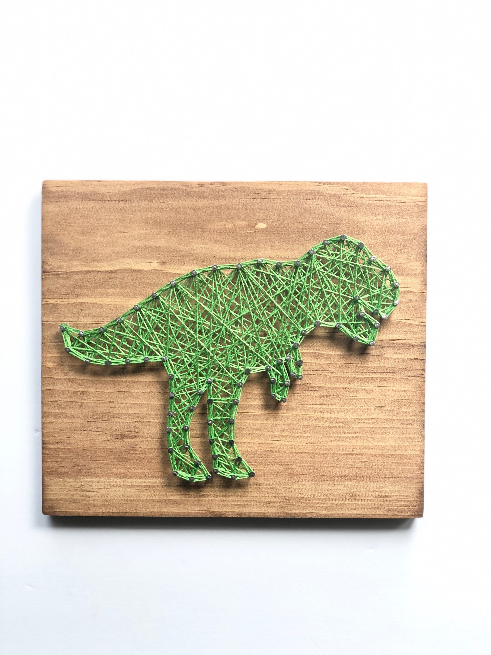 String Art Dinosaur String Art Dinosaur Decor Dino Theme Etsy